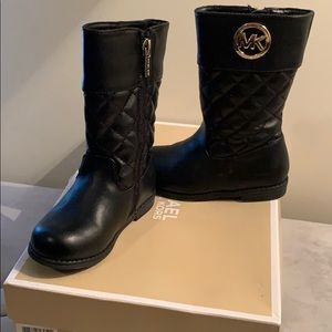Michael Kors Emma Lux Tall Girl Boot (Toddler)